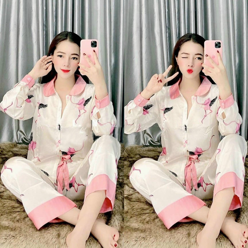 Đồ bộ ngủ pijama nữ mặc nhà hàng thiết kế kiểu đẹp Đồ bộ bigsize nữ form rộng chất liệu