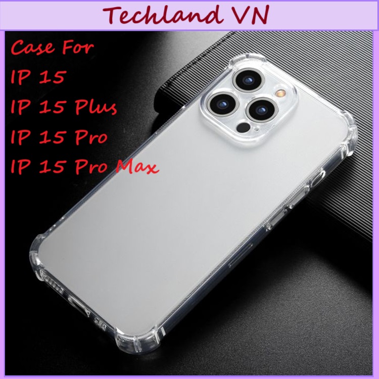 Ốp cho iPhone 15 / 15 Pro / 15 Pro Max / 15 Plus - Dẻo Trong Chống Sốc Bảo Vệ Camera