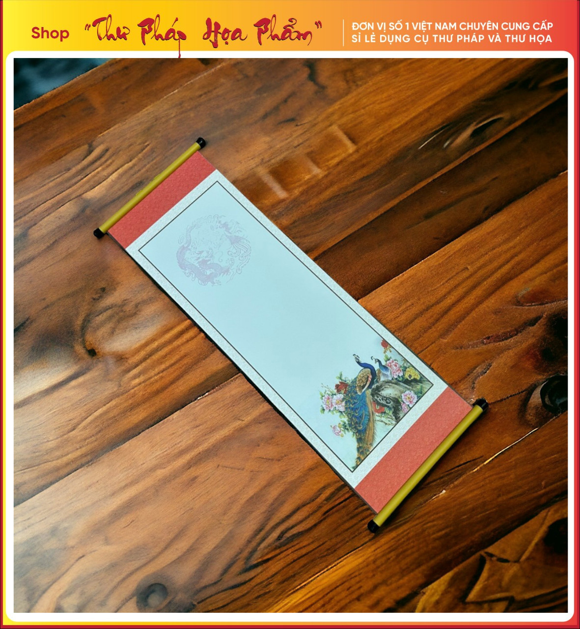 Bán lẻ giấy viết thư pháp, liễng viết thư pháp, chỉ bán giấy không bán nẹp treo 2 đầu. Giá bán là 1 tờ