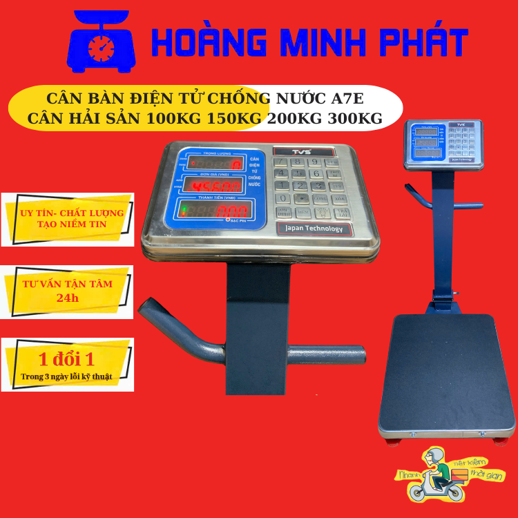 CÂN ĐIỆN TỬ 300kg 200kg 150kg 100kg CAO CẤP CHỐNG NƯỚC A7E - CÂN TÍNH TIỀN
