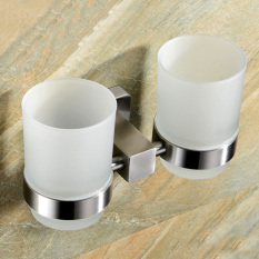 Kệ đỡ inox 304 kèm 2 cốc thủy tinh zento hc1272