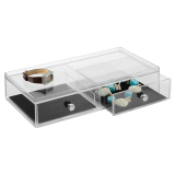 Khay để đồ trang điểm 2 ngăn Interdesign 10700874 Clarify