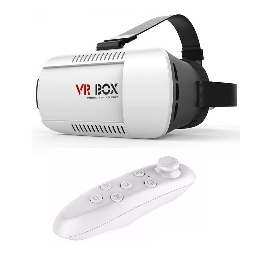 Kính thực tế ảo VR Box phiên bản 1 + Tặng Tay cầm chơi game Bluetooth cho điện thoại