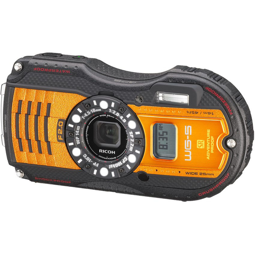 Máy ảnh kts pentax ricoh wg-5 gps 16mp với zoom quang 4x