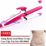 Máy uốn duỗi bấm 3 trong 1 Shinon SH-8088 (Hồng) + Tặng Gen nịt bụng định hình eo thon 2 lớp thun (Da)