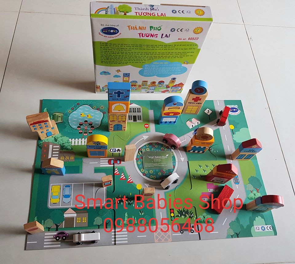[HCM]Đồ chơi gỗ Winwintoys - Thành phố tương lai