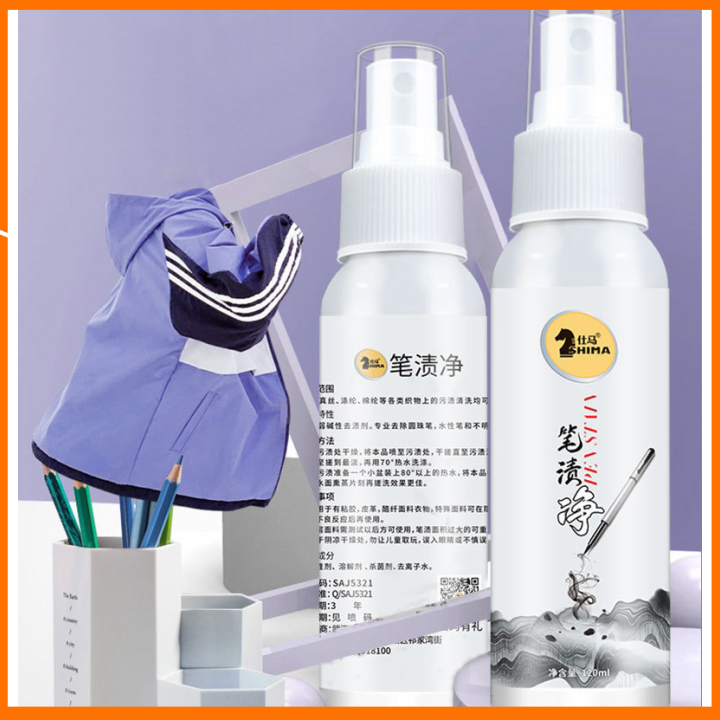 Dung Dịch Tẩy Vết Mực Bút Bi Bút Lông Trên Quần Áo SHIMA 120ml