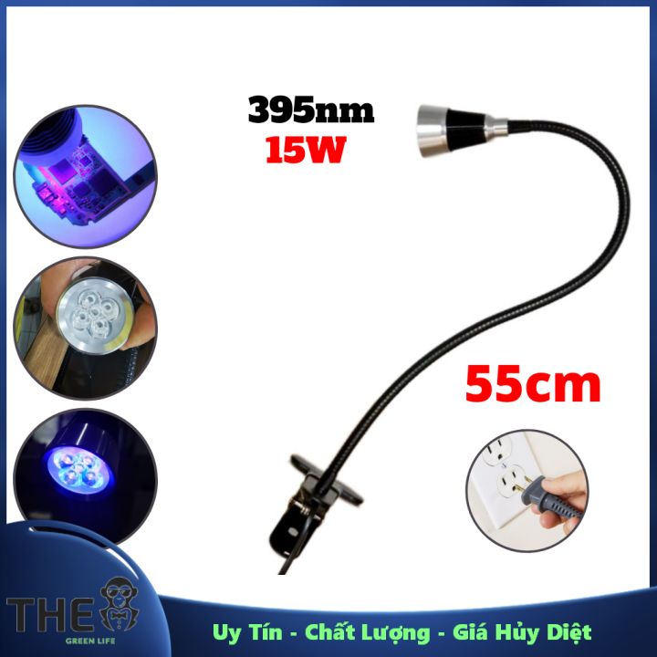 Đèn uv kẹp bàn 15w 395nm sấy keo uv đổ mạch ,soi tiền - uy tín ,chất lượng ,giá hủy diệt