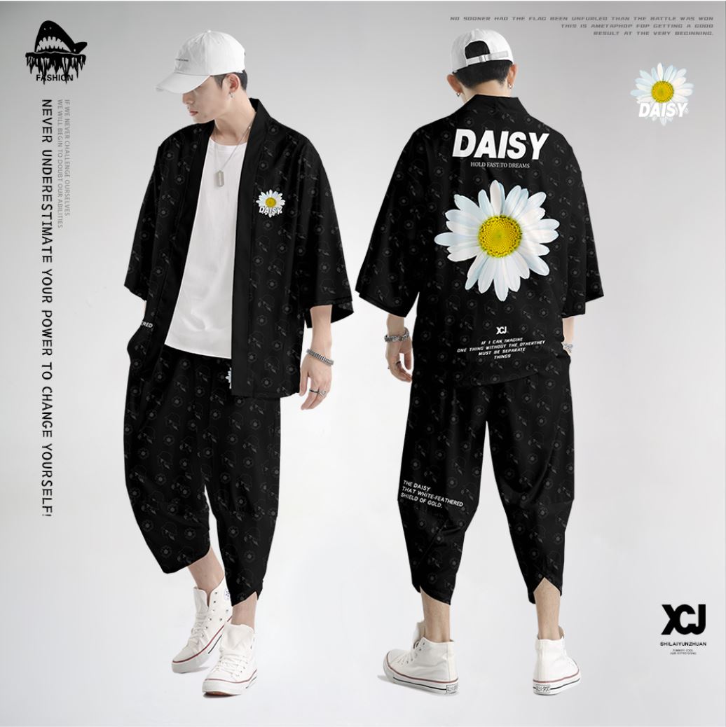 Set đồ nam Kimono Yunhe Jiuxiao phong cách Nhật Bản siêu chất BSK06
