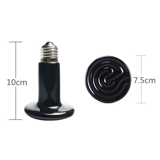 rbs Bóng sưởi sứ hồng ngoại cho thú cưng, bò sát 25w/50w/75w