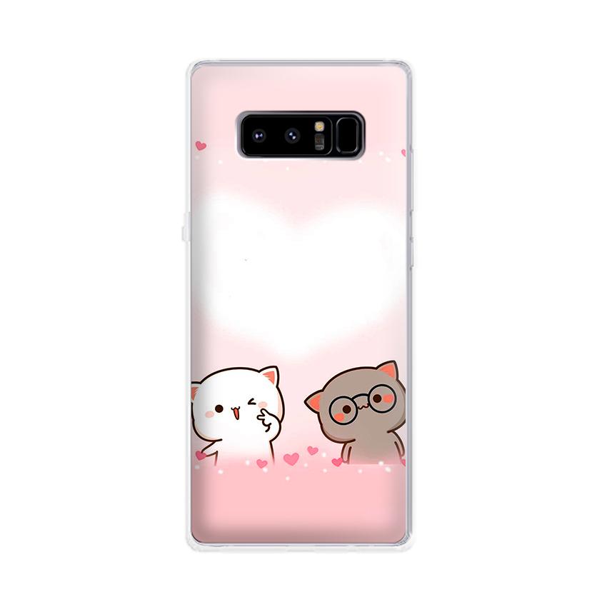 [HCM]Ốp lưng Samsung Galaxy Note 8 - 01062 7874 LOVELY07 - Silicone Dẻo in mèo cute