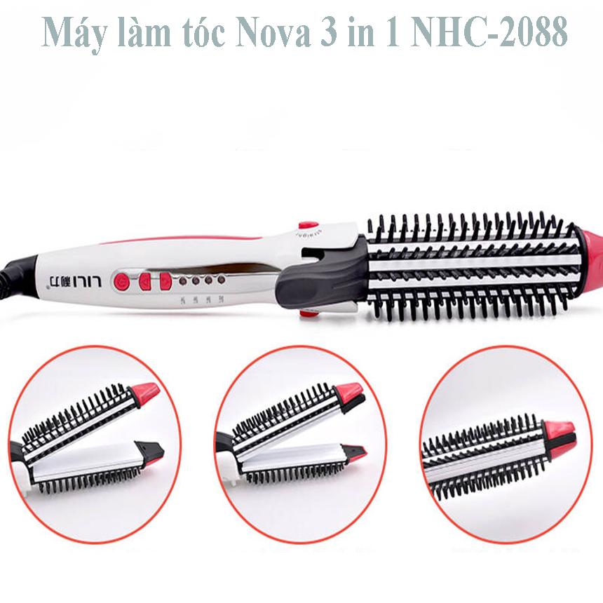 Máy dập xù tóc mini, Máy tạo kiểu tóc đa năng nào tốt, dòng máy làm đẹp cao cấp nhanh chóng , với cách làm Nóng Nhanh Với 4 Mức Điều Chỉnh Nhiệt Độ Phù Hợp Từng Loại Tóc Giảm tới 50%, 63