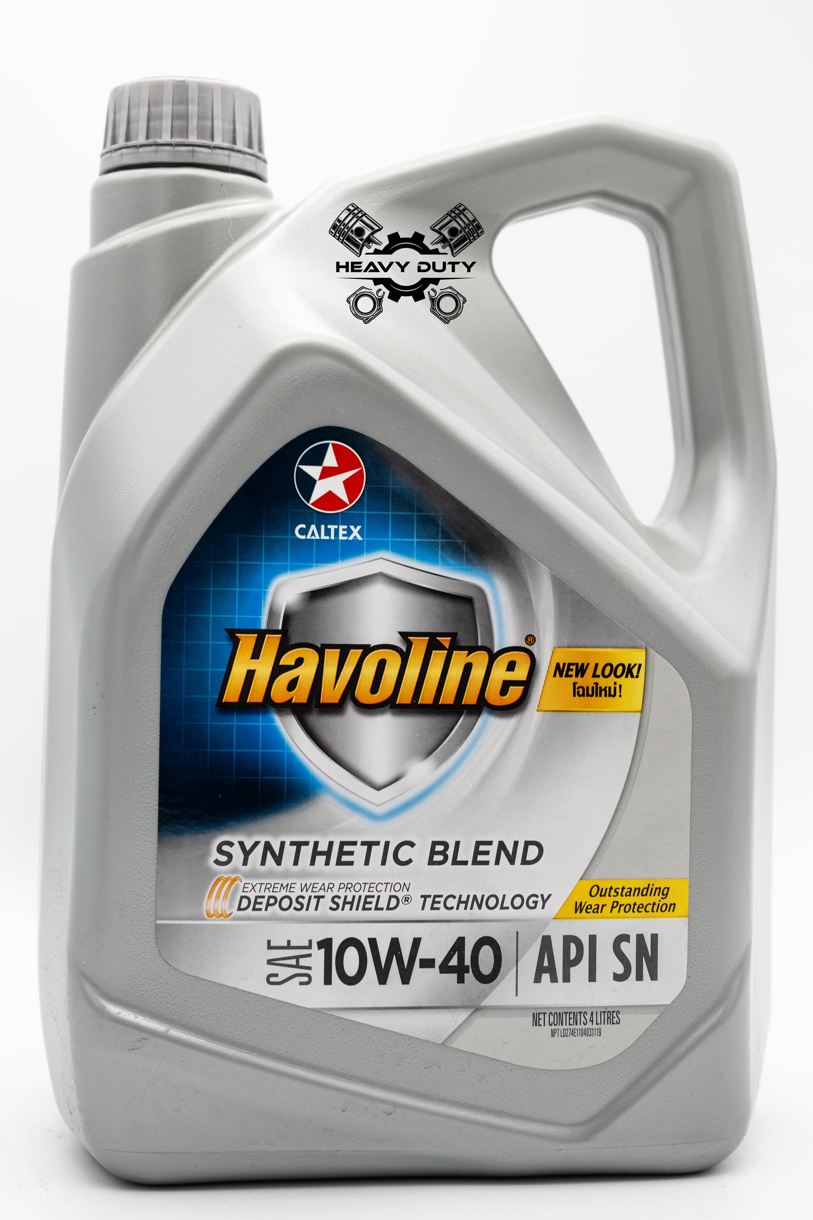 Nhớt oto máy xăng havoline® synthetic blend 10w-40 4l