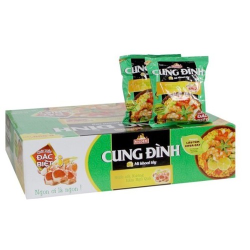 Thùng mì gói cung đình Lẩu tôm chua cay 30 GÓI