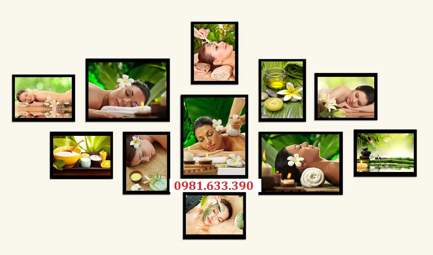 BỘ 11 TRANH FOMEX: TRANH SPA, THẨM MỸ, SALON