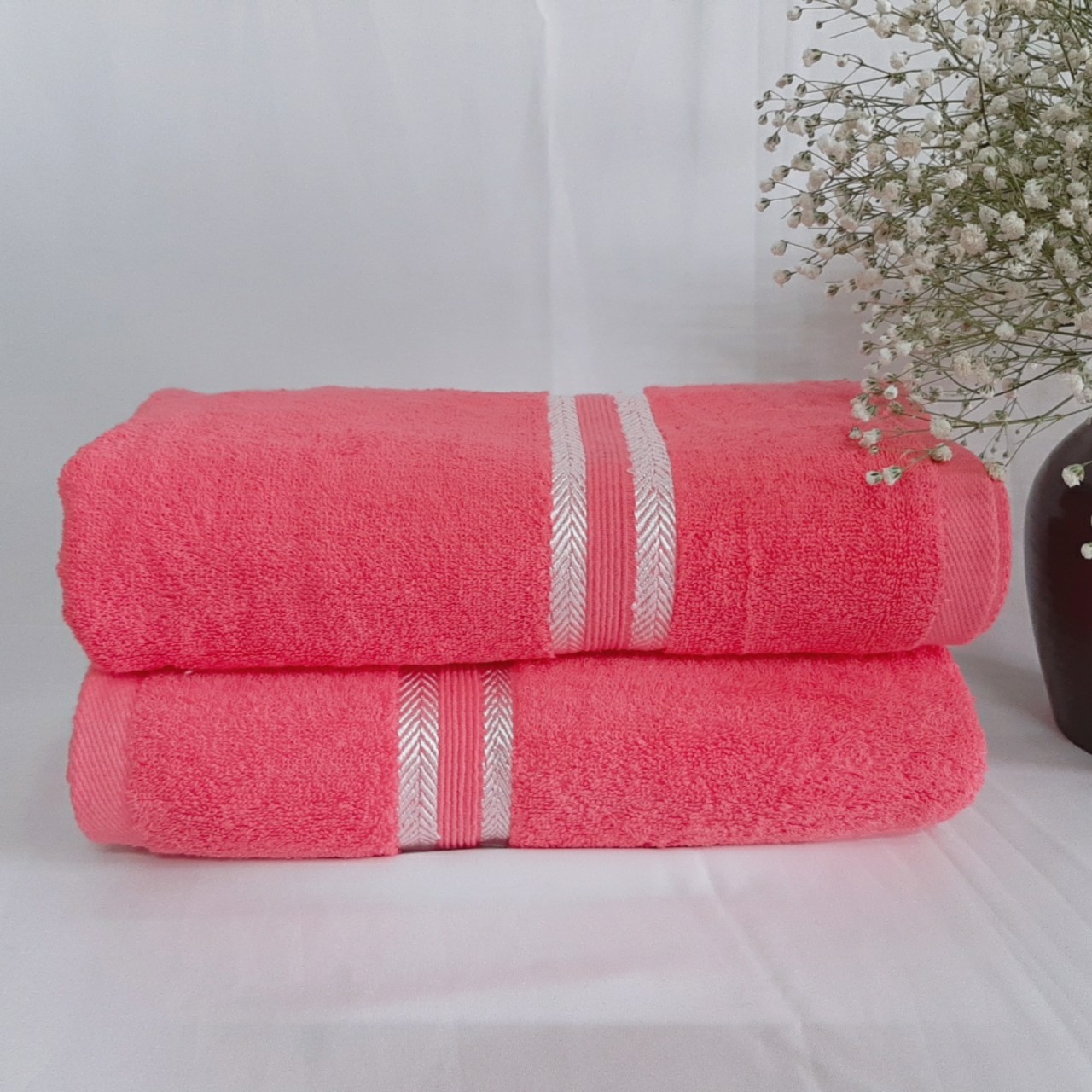 Khăn tắm cotton cao cấp khổ lớn 60cm x 120cm