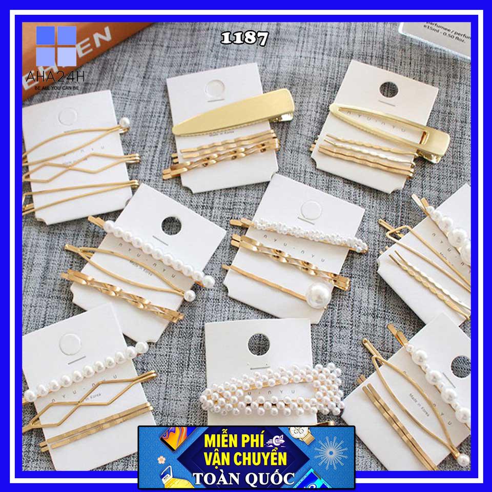 Set kẹp tóc 3 cái hàn quốc nhiều mẫu sành điệu ah1187