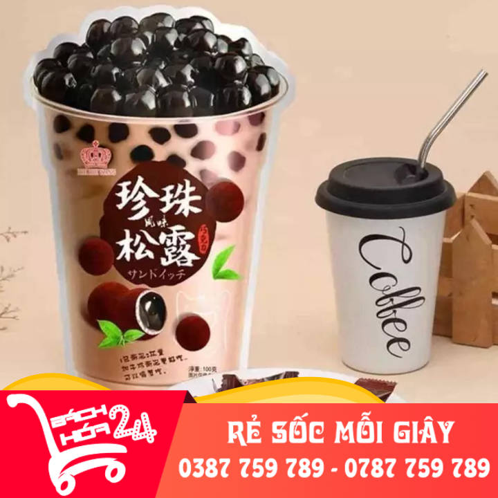 Kẹo Trà Sữa Trân Châu Gói 120g - Kẹo Dẻo Ăn Vặt Nội Địa Trung Quốc - Đồ Ngọt Tráng Miệng Cho Trẻ Em Người Lớn 【Bách Hóa 24】