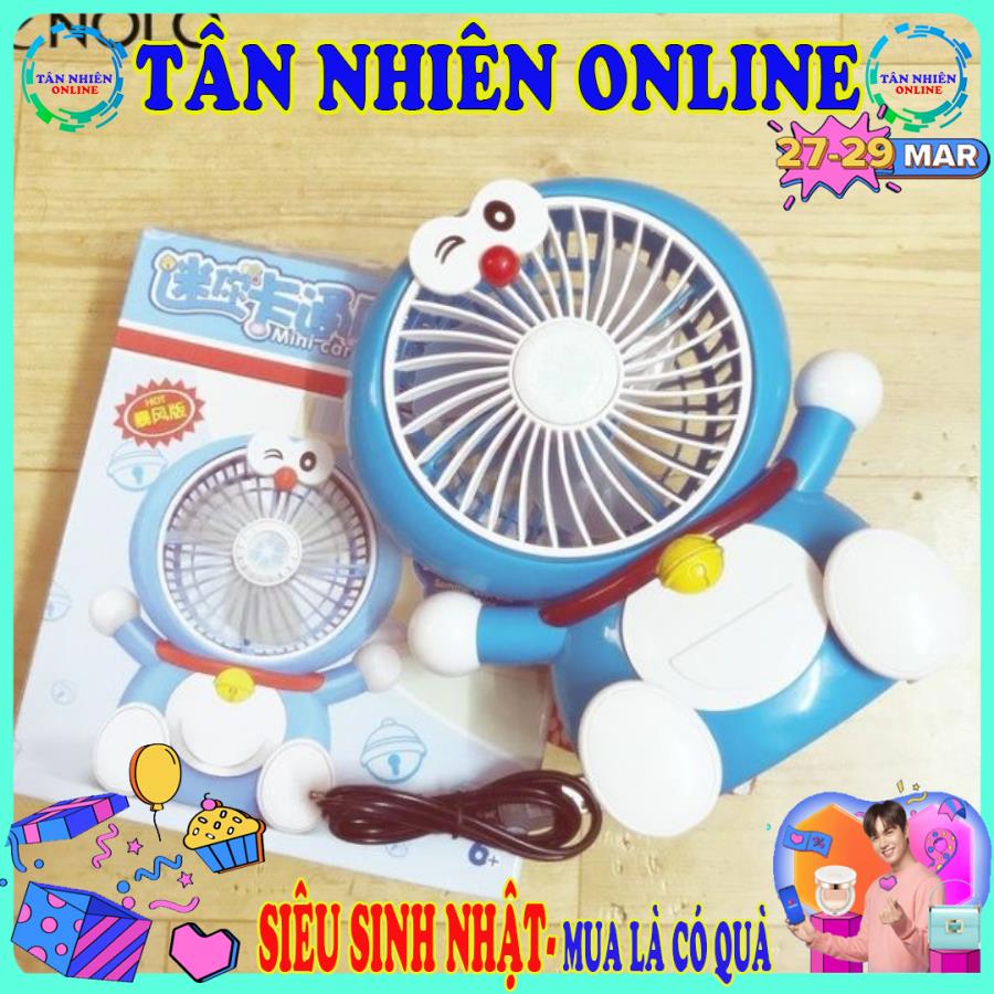 Quạt mini có đèn doreamon SY801 2in1 - Quạt điện kèm đèn led Doremon, Quạt mini, Quạt cầm tay