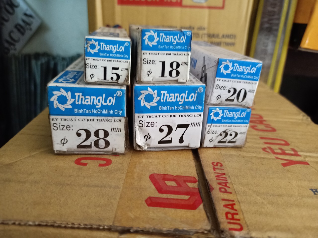 MŨI KHOÉT TẠO LỖ HỢP KIM THẮNG LỢI 15MM - 28MM