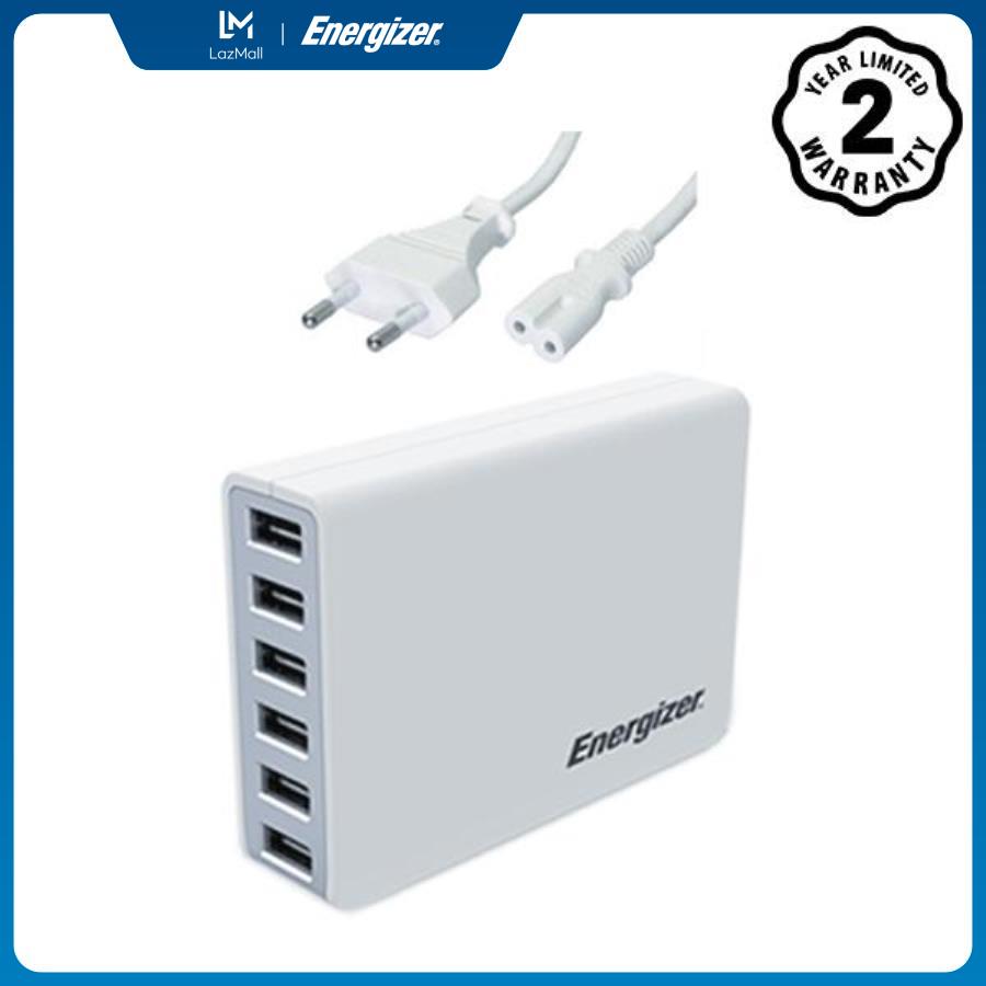 Sạc energizer usb station ht 6 cổng 50w eu - usa6eeuhwh5