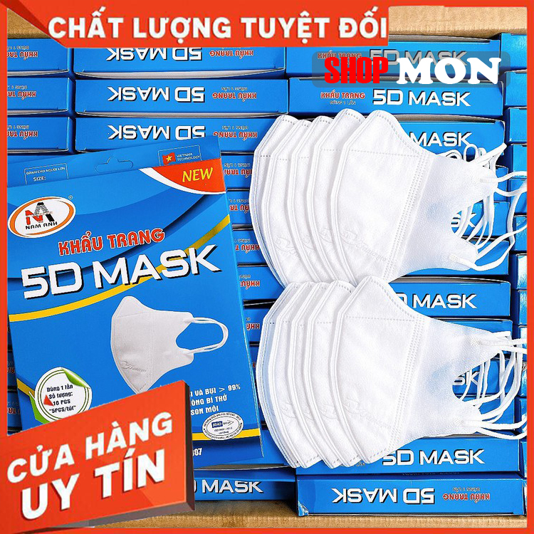 Khẩu trang 5D mask Nam Anh 1 hộp 10 cái Famapro