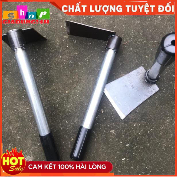 Cuốc xới làm vườn trồng cây cảnh loại đẹp có sẵn cán sắt 20cm-Giaidung24h