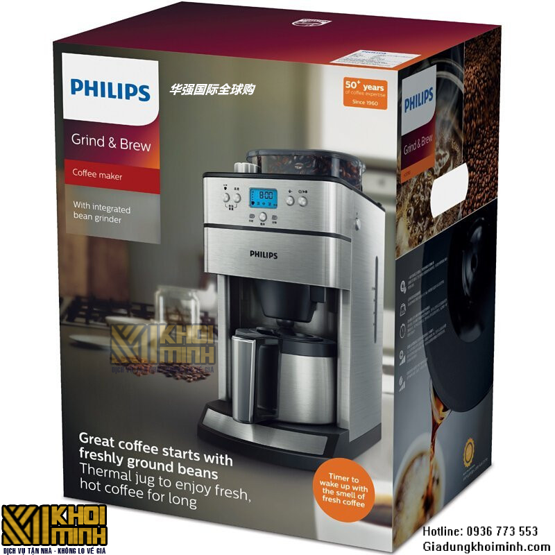 Máy pha cà phê Philips hd7753 là dòng máy tự động xay và pha cà phê dạng hạt. Máy có nhiều chế độ lựa chọn cách pha với dung tích bình chứa lớn, pha tối đa 10 ly cho mỗi lần.