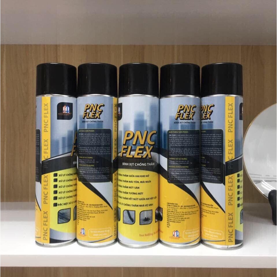 [HCM]HOT - Bình xịt chống thấm PNC FLEX (chống thấm tường nứt chống thấm nhà vệ sinh ...)
