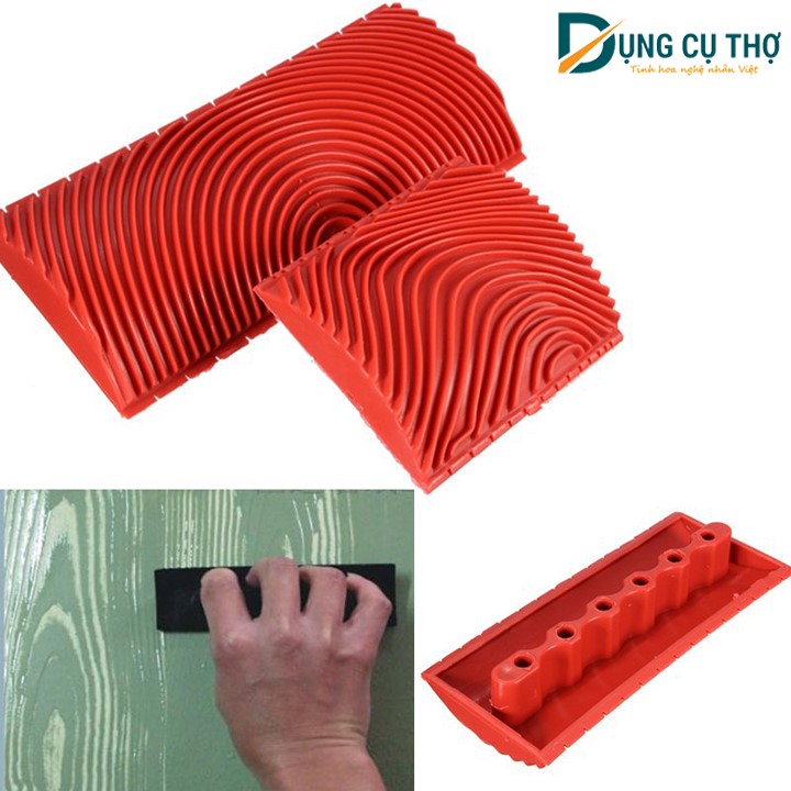 Cọ lăn sơn tạo vân gỗ tự nhiên_Dụng cụ sơn giả vân gỗ chất lượng cao - Bộ 2 chiếc