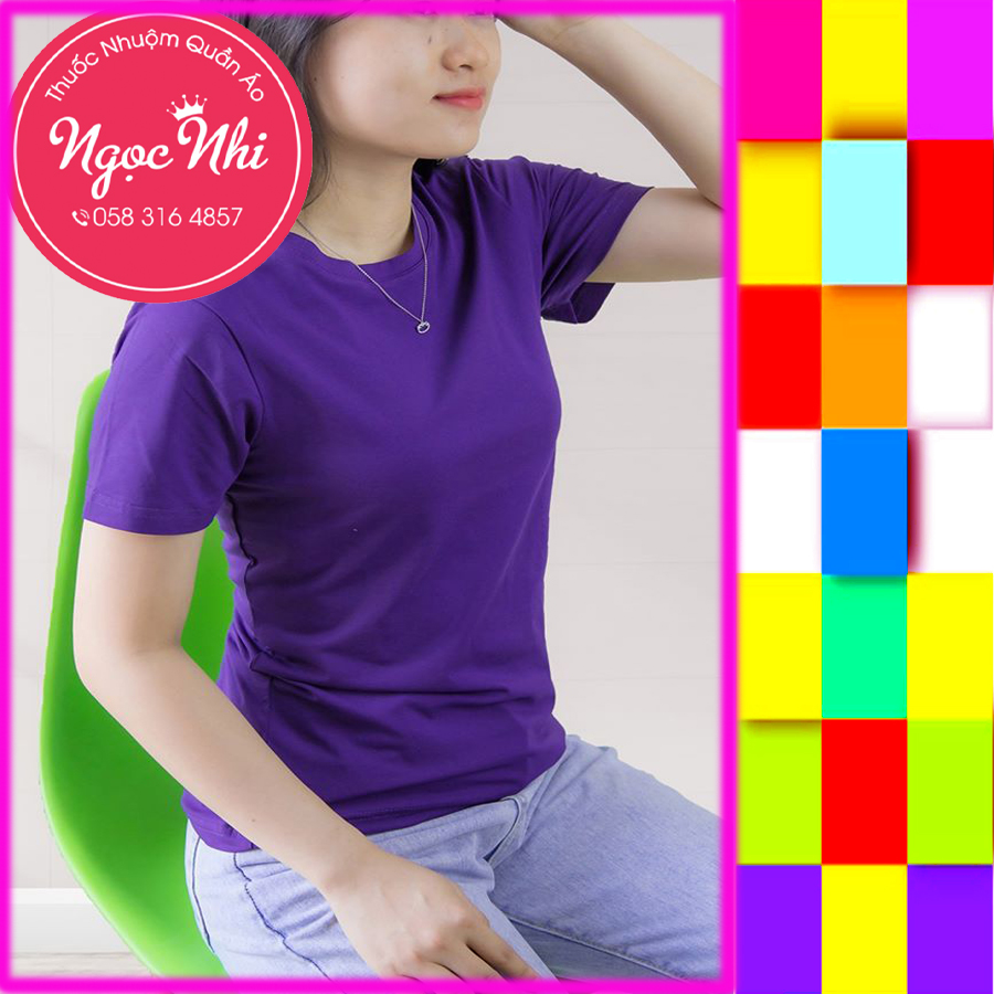 Thuốc nhuộm quần áo màu xanh tím than