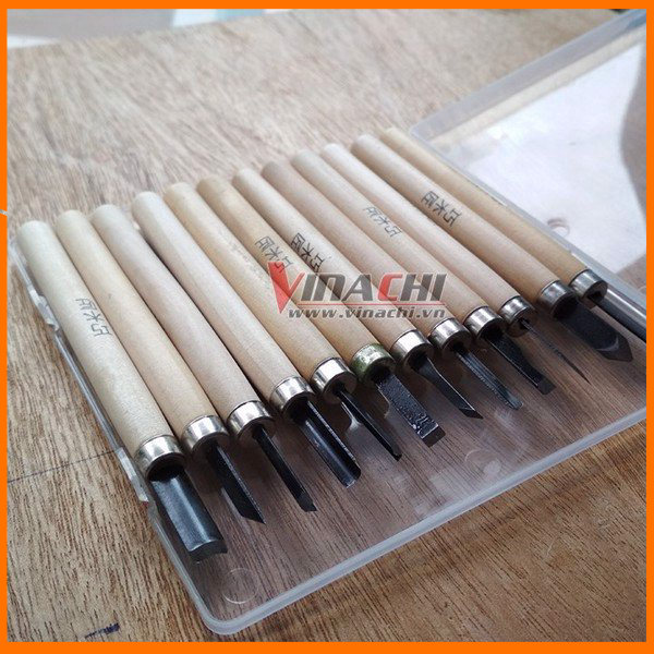 Bộ Đục Chạm Khắc Gỗ Mini 12 Chi tiết cho DIY - Bộ Đục Điêu Khắc Gỗ Dùng Để Tiện Khắc Gỗ Thủ Công Mỹ Nghệ
