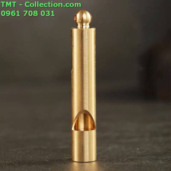 [HCM]Còi bằng đồng dùng để trang trí thổi còi tập trung đi du lịch làm móc treo chìa khóa - TMT colletion - SP001520