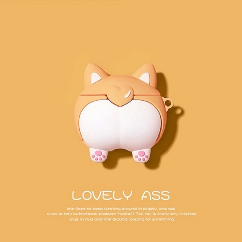 Airpods Case MÔNG XINH CORGI Case Tai Nghe Không Dây Airpods 1- 2- i12