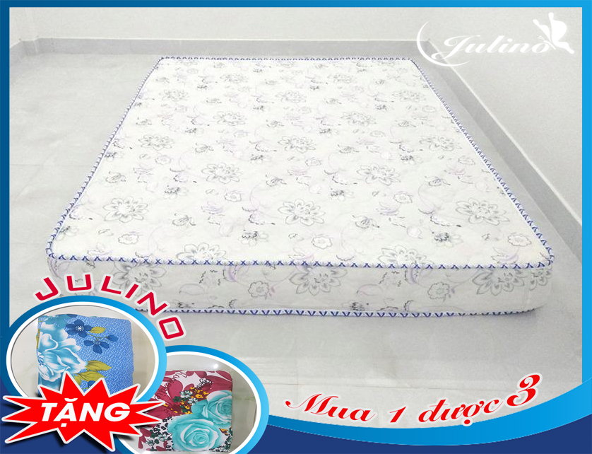 [HCM]Nệm 1m x 2m x 10cm cao su DIAMOND LUXURY TẶNG 2 DRAP cao cấp