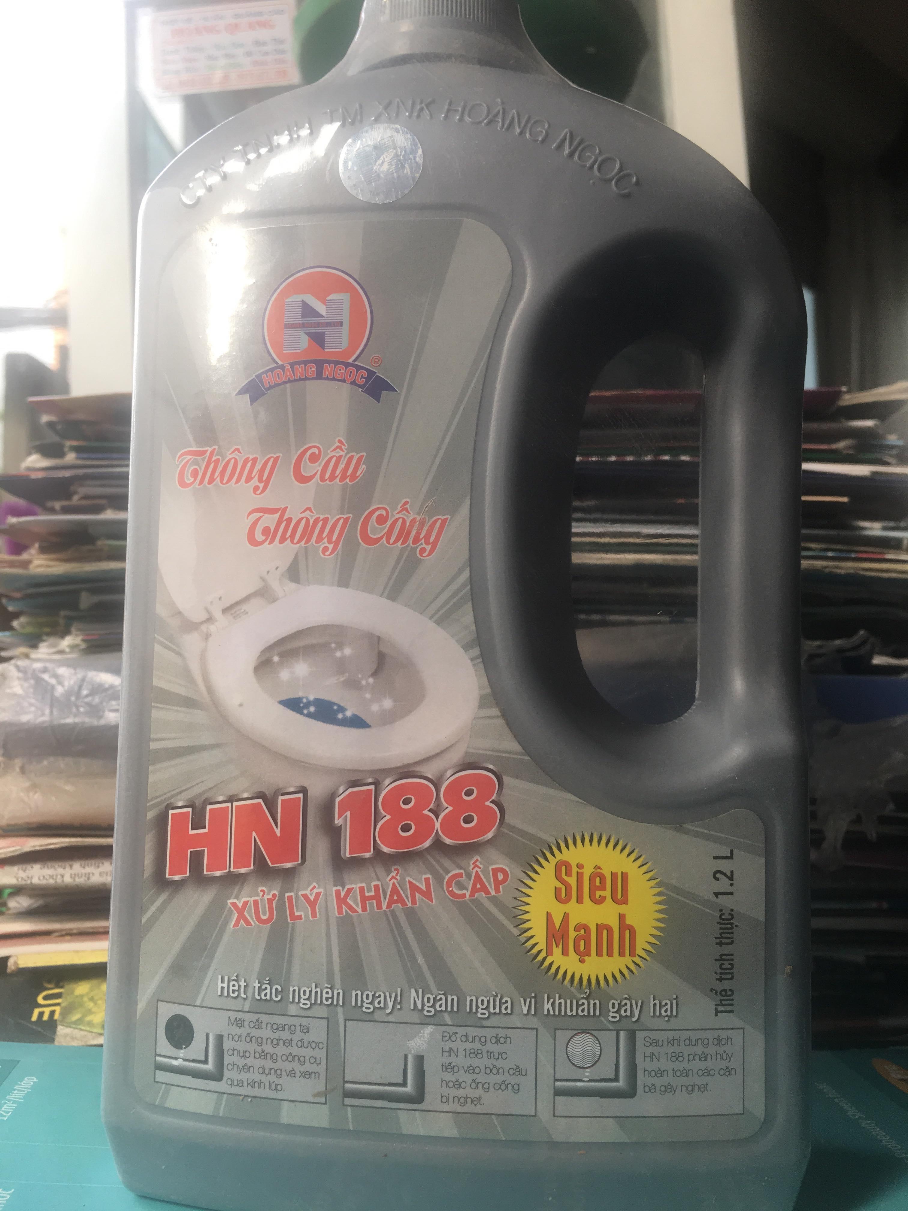 [HCM]Nước thông cống HN 188 SIÊU MẠNH - Hiệu qủa . Là giải pháp cho mọi nhà