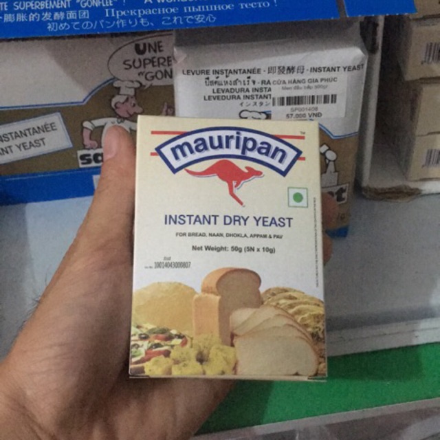 Men Nở / Men Khô Instant Mauripan - Hộp 5 gói nhỏ