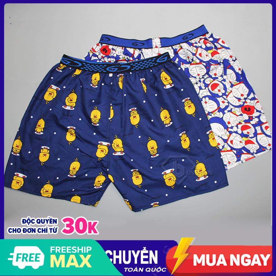 [HCM]Quần Đùi Nam Lưng Xì - Quần Ngủ Nam - Mặc nhà - Mẫu Họa tiết BM06 Chất liệu cao cấp thoáng mát Lưng xì co giãn tốt