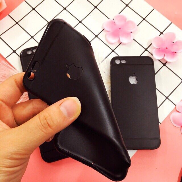✌️☘️✌️ Ốp táo trơn đen ✌️☘️✌️ dẻo bảo vệ camera khoét táo iphone X/XS Max