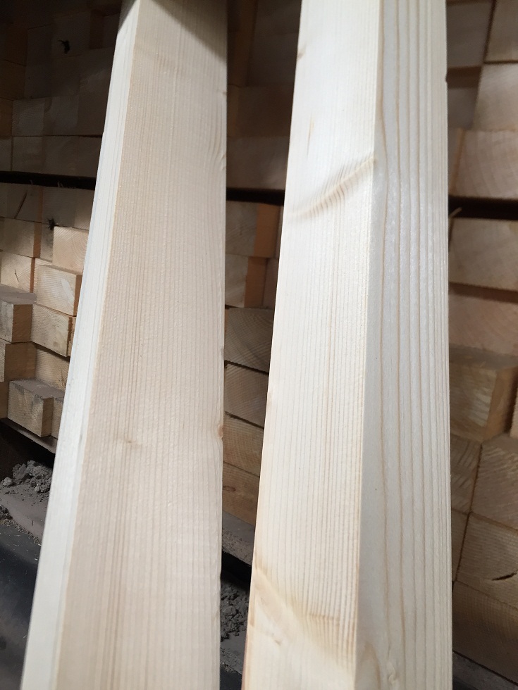 Combo 10 cây Gỗ thông dày 3,5cm x rộng 5,5cm x dài 80cm