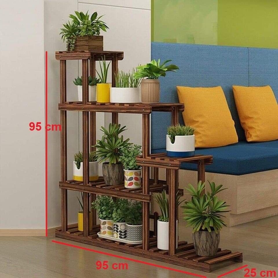 Kệ gỗ đa năng -Kệ trang trí để cây cảnh trang trí Mã KG01C 100x25x90cm
