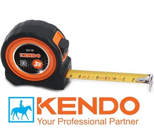 3 mét thước cuộn thép nền vàng abs mid tpr kendo 35116