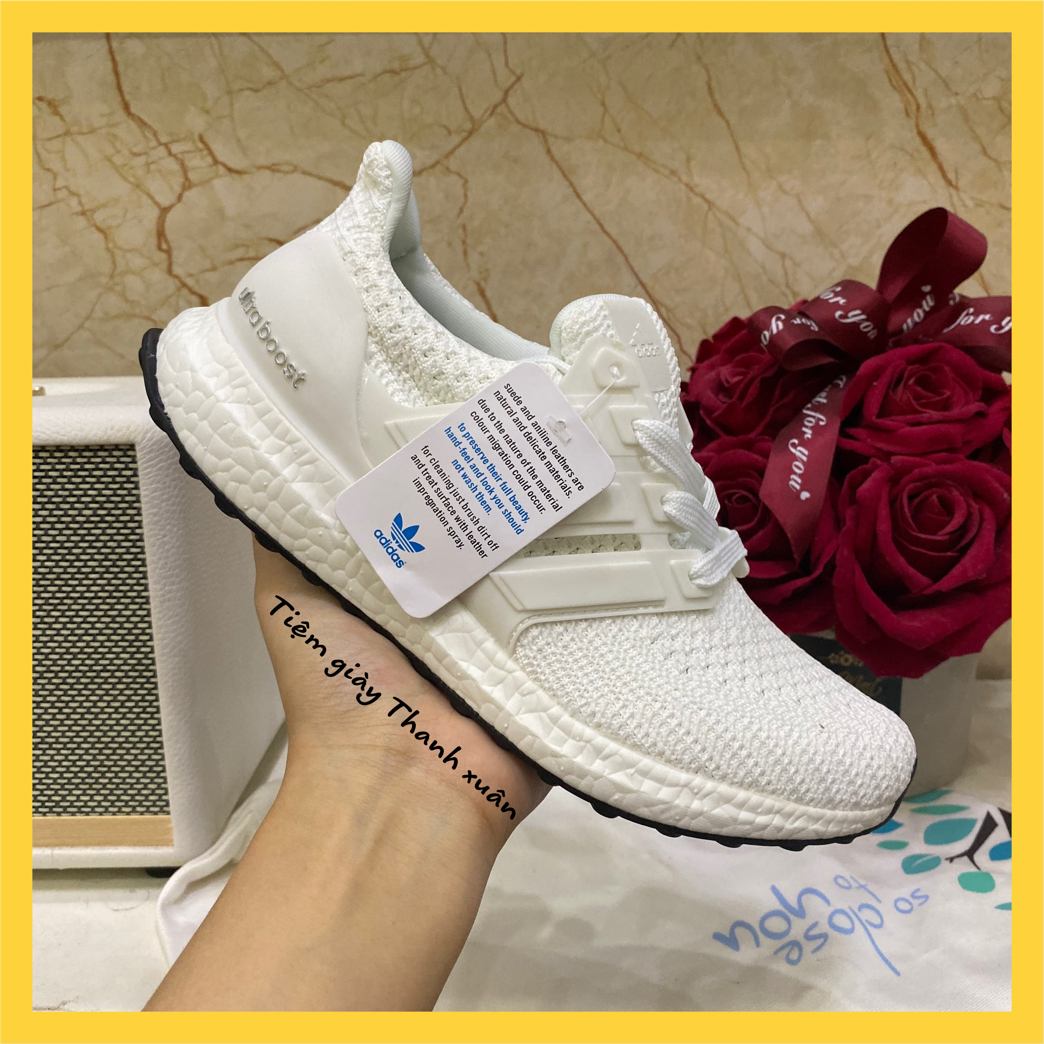 Giày thể thao sneaker ultraboost 4.0 trắng