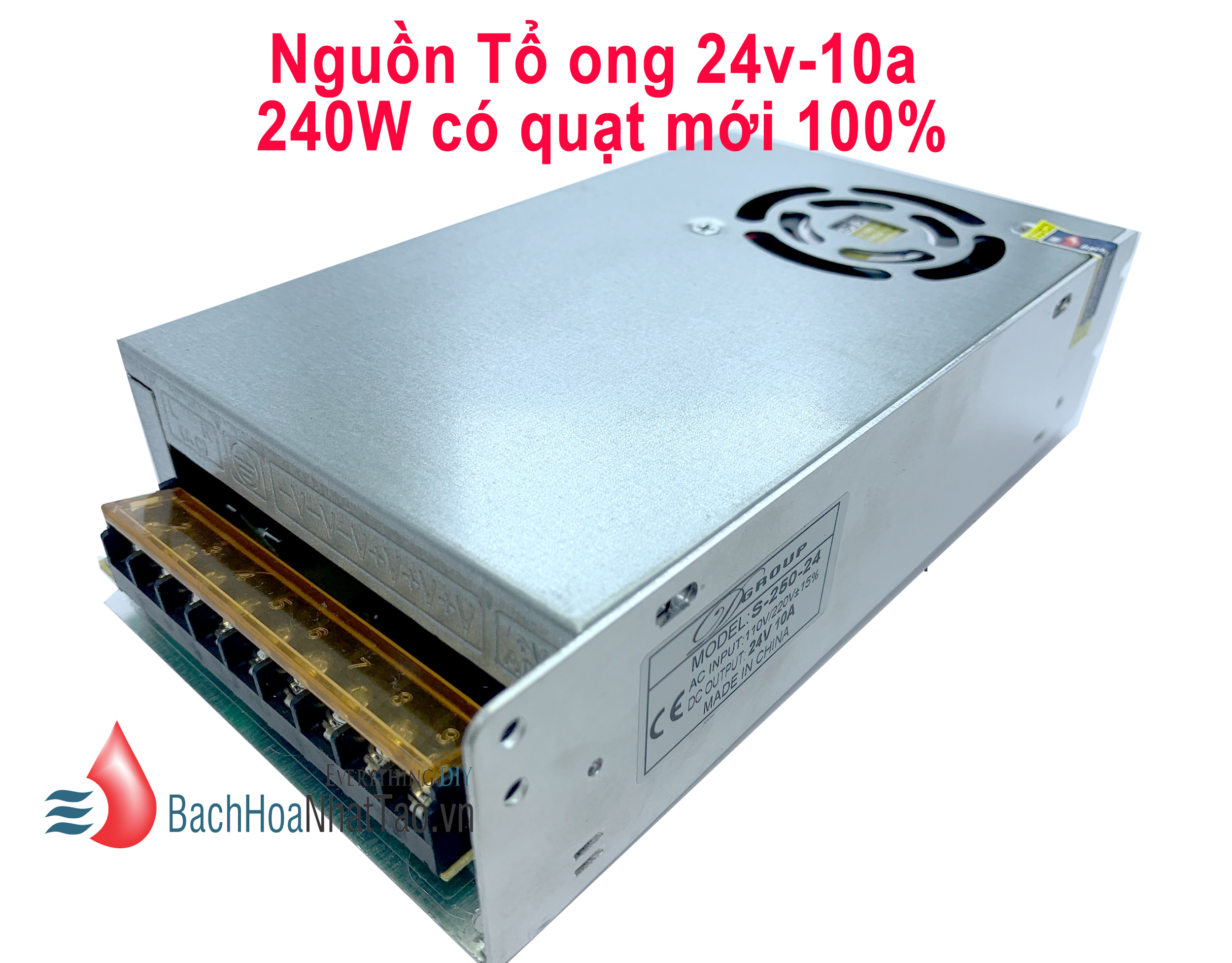 Nguồn tổ ong 24V 10A 240W mới 100%