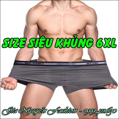 [HCM] Size ĐẠI ĐẠI (6XL) Combo 4 Quần Boxer Nam - Quần Bigsize dành riêng cho người mập