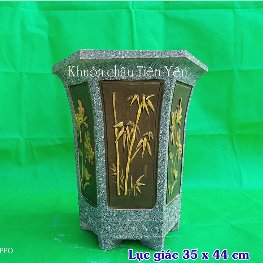 Khuôn chậu abs khuôn chậu lục giác 35x44cm