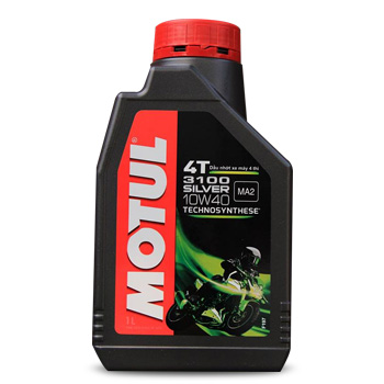 Motul 3100 Silver 10W40 (1L)- Nhớt Motul cao cấp (Bán tổng hợp - Technosynthese) dành cho xe số + tay côn [TKT Lubricant] [Xe vs Nhớt]