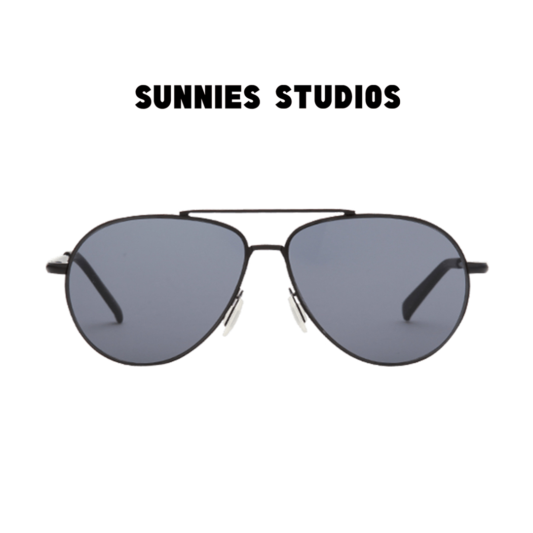 Kính mát Sunnies Studios Gọng Phi Công Gus in Charcoal