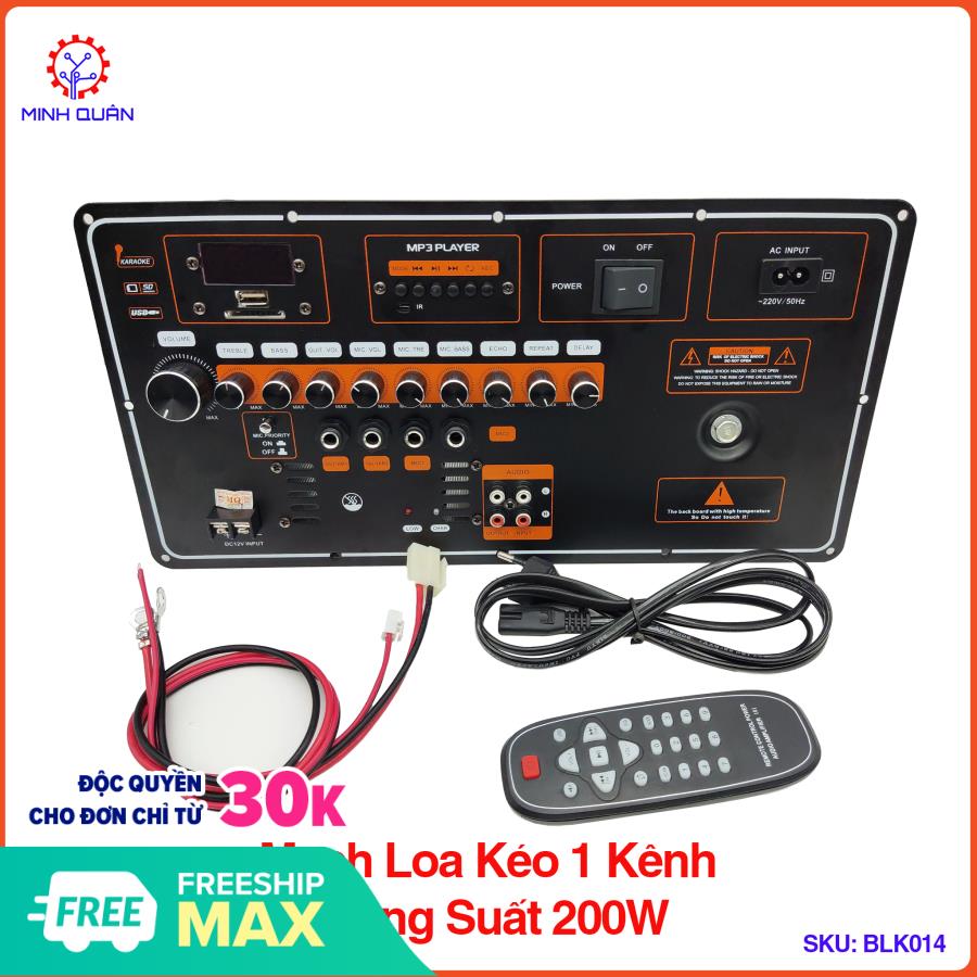 Board Loa Kéo, Mạch Loa Kéo, Bo Mạch Loa Kéo Đóng Thùng công suất lớn 200W
