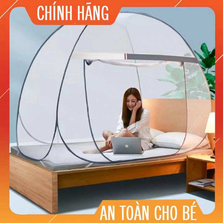 ( HÀNG TỐT- GIÁ RẺ GIẢM THÊM %) MÙNG CHỤP TỰ BUNG 1M8X2M - MÀN CHỤP TIỆN LỢI THIẾT KẾ TỰ BUNG KHÔNG ĐÁY